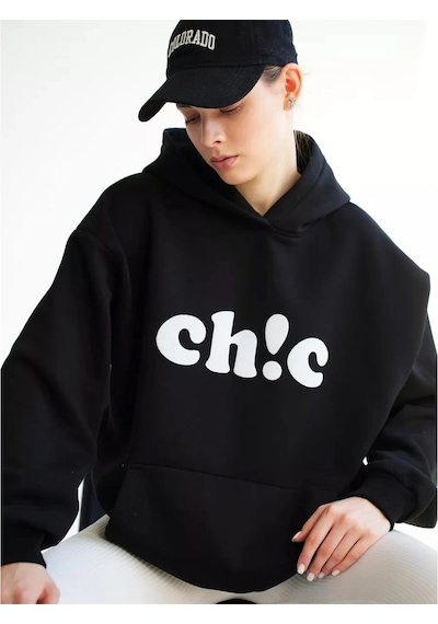 Startmore Unisex Ch C Sweatshirt Beyaz Siyah