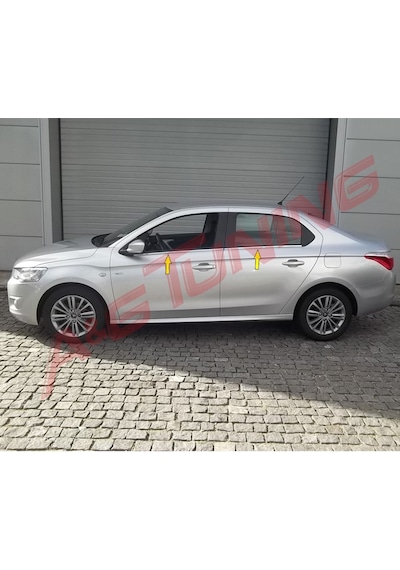 Peugeot 301 Krom Cam Çıtası Tk 2012 Üzeri 4Prç Paslanmaz Çelik N11.5637
