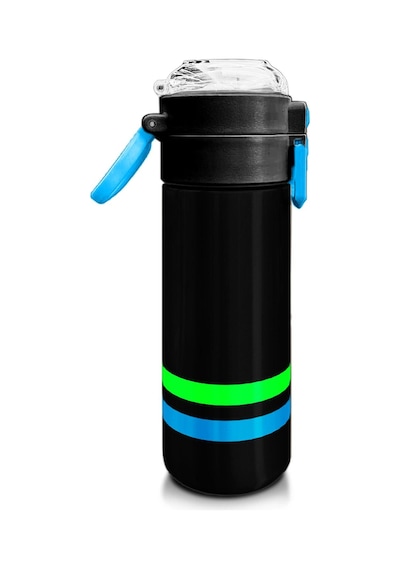 Coral High Kids Siyah Pipetli Ve Direkt İçim Çelik Termos 500 Ml 31929 Siyah - Yeşil