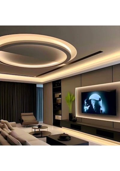 Gün Işığı Gizli Işık Bandı Seti - Tavan, Tv Ünitesi, Mobilya, Salon Oda Ambiyans Aydınlatma 5 Metre