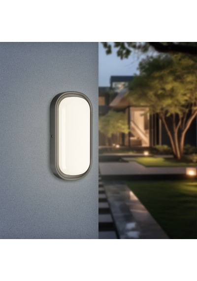 Dış Cephede 2250 Lümen Güç: Su Geçirmez - 3000k-4000k-6500k - Modern Led Duvar Apliği Beyaz