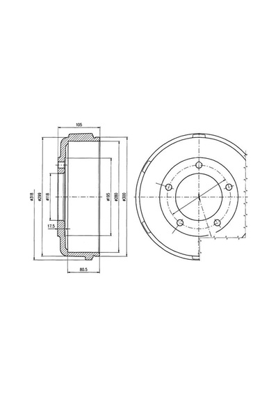 DELPHI BF478 Fren Kampanası Ford Transit 00-05/06 Arka