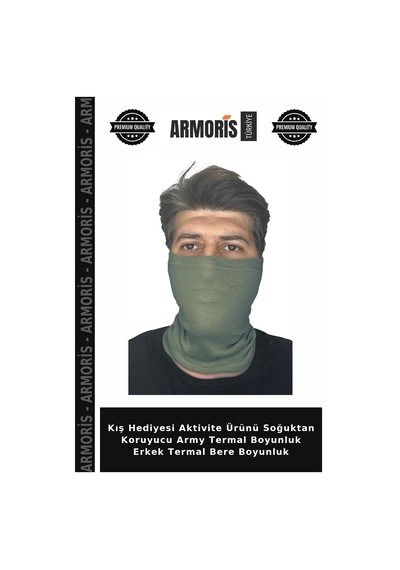 Armoris Kış Hediyesi Aktivite Ürünü Soğuktan Koruyucu Army Termal Boyunluk Erkek Termal Bere Boyunluk Çok Renkli