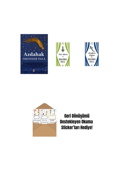 Azdahak + Vali Hanım Ciltli + Jennifer In Düğünü Ciltli + Okuma Sticker'ları