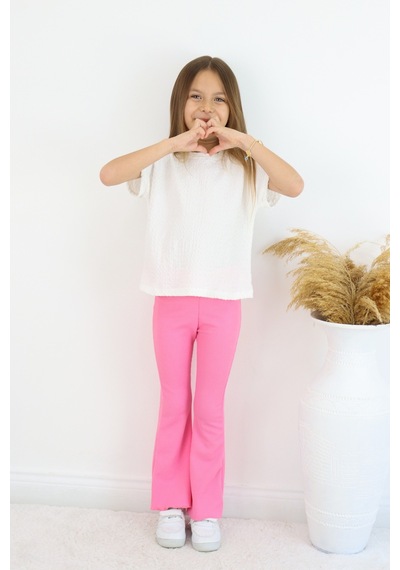 Fesshera Kids Minik Prenseslere Özel Kız Çocuk Esnek Kumaşlı Fırfırlı İspanyol Paça Günlük Ve Şık Tayt Pembe Fesshera Kids Minik Prenseslere Özel Kız Çocuk Esnek Kumaşlı Fırfırlı İspanyol Paça Günlük Ve Şık Tayt Pembe