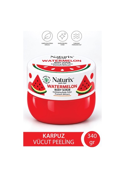 Naturix Karpuzlu Peeling 340gr Watermelon Body Scrub