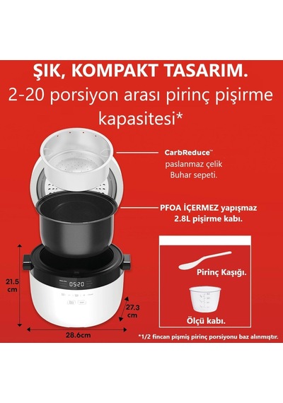 Instant Pot Hızlı Pilav Pişirici Ve Buharlı Pişirici - Otomatik, Buharlı Pişirici, Sote Ve Kızartma Makinesi, 20 Diğer