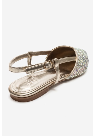 Luvi Shoes Rexton Altın Taşlı Kadın Sandalet