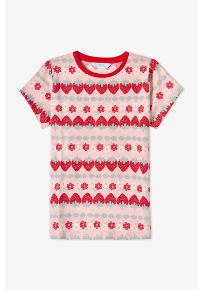 Penti  Kırmızı Kız Çocuk Berrylicious Pamuklu 2'li Pijama Takımı