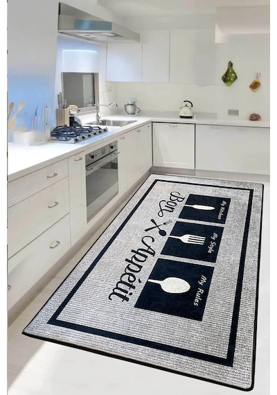 Seabon Grey Mutfak Halısı Djth Gri