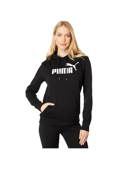 Puma Kadın Kapşonlu Ess Logo Hoodie Sweatshirt Siyah