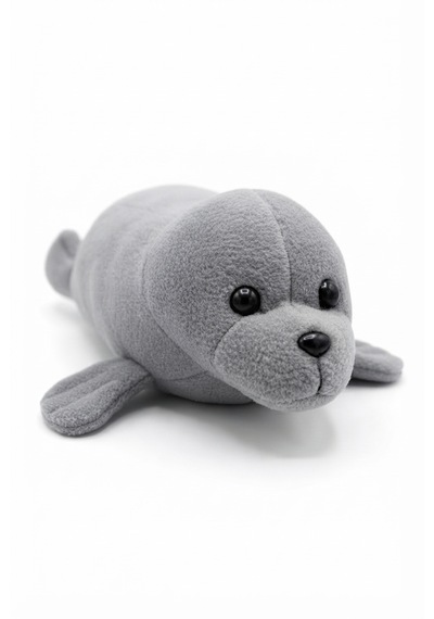 Fok Polar-peluş 35 Cm Gri