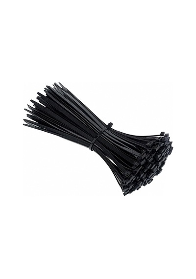 Tr 100 Adet Plastik Kablo Bağı Cırt Kelepçe 2,5x140 Mm Siyah Kablo Düzenleme Sabitleme Aparatı Genel