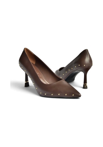 Fox Shoes Z308400409 Kahverengi İnce Topuklu Pimli Kadın Ayakkabı