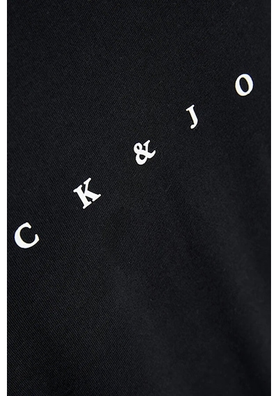 Jack & Jones Jack&jones 12234746 0 Yaka Erkek Tshirt - Siyah SIYAH