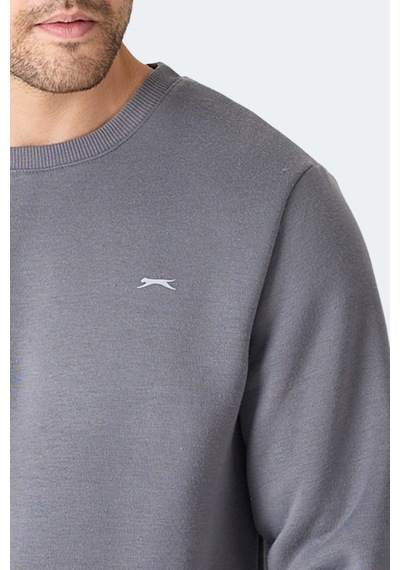 Slazenger Megar I Erkek Gri Sweatshirt Gri