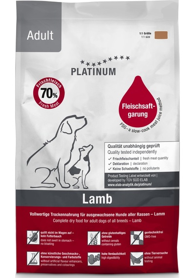 Platinum Kuzulu Yetişkin Köpek Maması 1,5 Kg