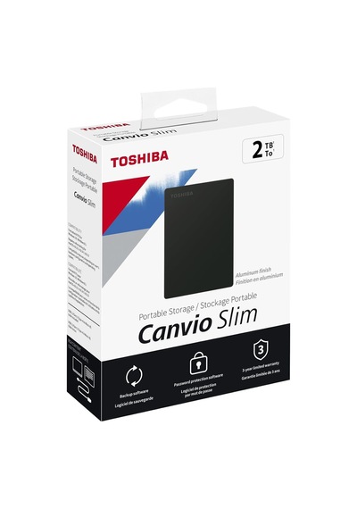Canvio Slim 2.5 2tb Usb 3.2 Gen-1 Siyah Hdtd320ek3ea Taşınabilir Harici Sabit Disk