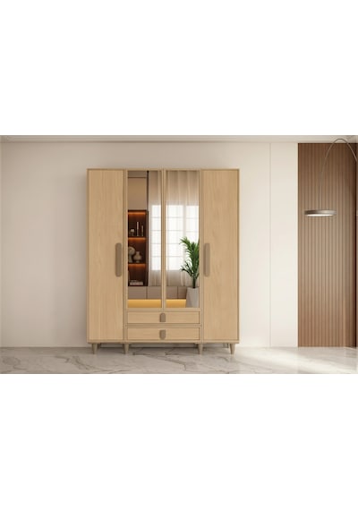 Creafy 4 Kapılı Mdf Gardırop Çok Renkli Creafy 4 Kapılı Mdf Gardırop Çok Renkli