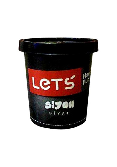 Lets Oyun Hamuru 150 Gr Siyah - 4 Adet Siyah