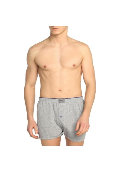 Erkek Gri Penye Havlu Bel Boxer Gri