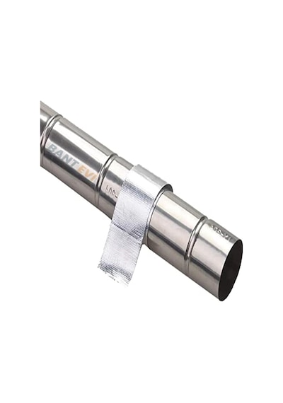 Evi Cam Elyaf Takviyeli Alüminyum Bant 10cmx5m 200c Yüksek Isıya Dayanıklı Tamir Bandı 10cm X 5metre