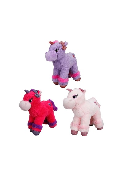 Unicorn Renkli Peluş At 28 Cm. - Stokta Olan Renk Gönderilir
