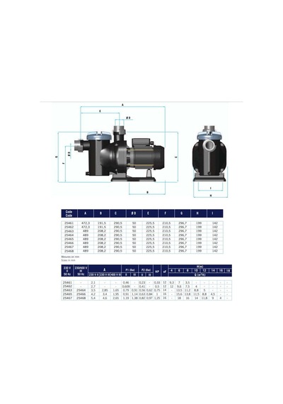 Astral Havuz Pompası Sena 1 Hp 380 Volt