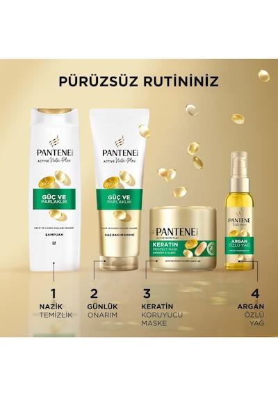 Pantene Güç Ve Parlaklık Şampuanı 400 Ml Beyaz