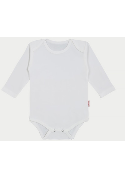 Vitmo 5'li Bebek Uzun Kollu Pamuk Çıtçıtlı Body-beyaz Beyaz