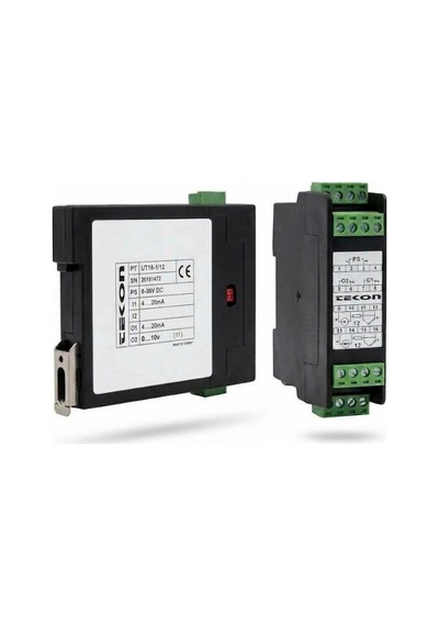 Tekon Ut18-1/12 ,24vdc 1-giriş 2-çıkış Universal Sinyal Konverter