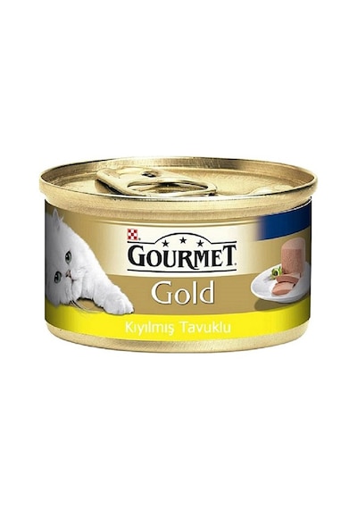 Gourmet Gold Kıyılmış Tavuklu Konserve Yetişkin Kedi Maması 85 G