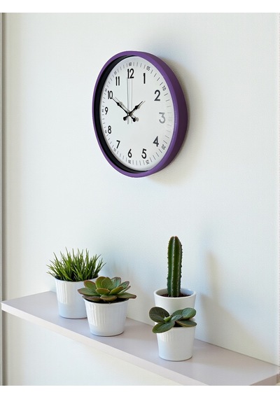 36 Cm Mor Dekoratif Duvar Saati Diğer 88918100