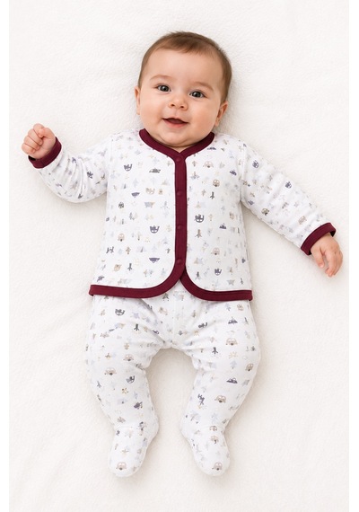 Babyhola Unisex Yenidoğan Bebek Zıbın Takımı 12766 Pembe