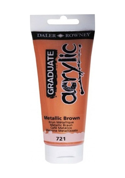 Daler Rowney Graduate Akrilik Boya 120Ml Metallic Brown 721