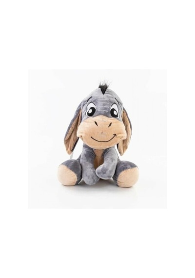 Sevimli Eşek Peluş Oyuncak 40 Cm Büyük Boy, Sarılmalık Yumuşak Pelüş Gri