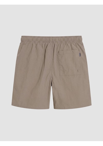 Lcw Swımwear Kahverengi Kısa Boy Baskılı Erkek Deniz Şortu