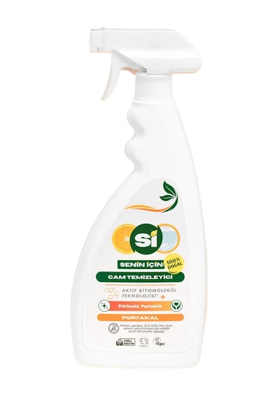 Si Senin İçin %100 Doğal Cam Temizleyici Portakal Yağlı 750 Ml.