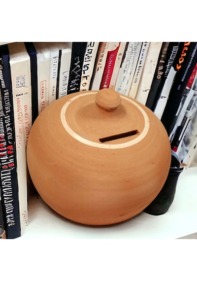 Toprak Küp Kumbara Küçük Boy 22 Cm Kırılarak Açılır
