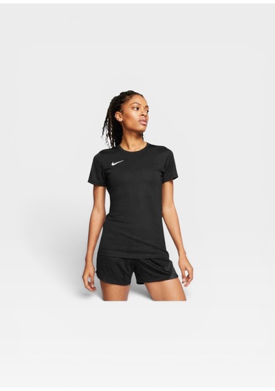 Nike Dri-fıt Park Vıı Bv6728-010 Kadın Futbol Forması Siyah Kısa Kollu Antrenman Tişörtü