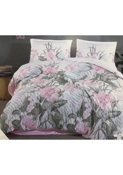 Clasy %100 Pamuk Ranforce Çift Kişilik Dört Mevsim Seti Pembe