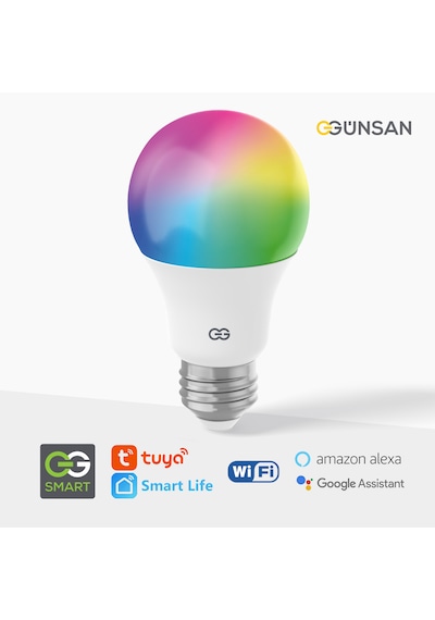Günsan Akıllı Wifi Led Ampul Rgb Çok Renkli Tuya Ve Smart Life Uygulama Destekli 9w 2700k-6500k Ayarlanabilir Rgb - Ayarlanabilir Renk Sıcaklığı Ve Parlaklık Günsan Akıllı Wifi Led Ampul Rgb Çok Renkli Tuya Ve Smart Life Uygulama Destekli 9w 2700k-6500k Ayarlanabilir Rgb - Ayarlanabilir Renk Sıcaklığı Ve Parlaklık