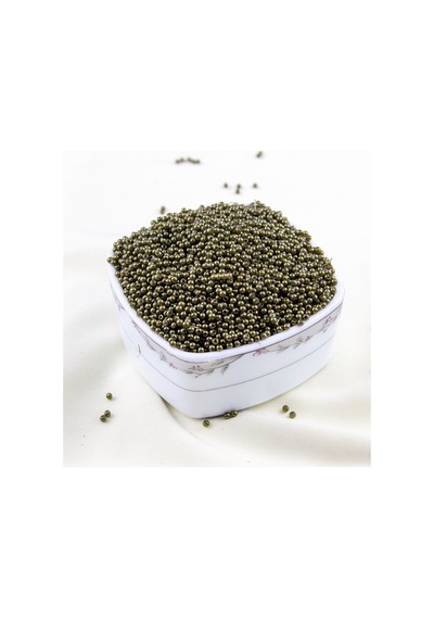 Yeşil Haki 3 Mm Plastik İnci Boncuk Takı Aksesuar Malzemesi 25 Gr