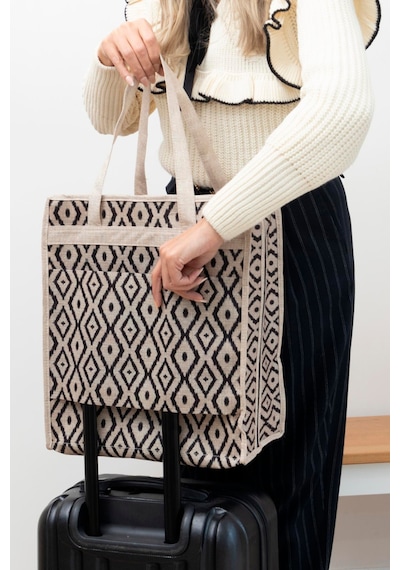 Seyahat İçin Bavul Valiz Düzenleyici Çanta Organizer 35x22x40 Cm Bej - 924042494 Bej