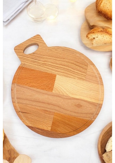 30x30 Cm Kayın Ağacı Kesme Tahtası, Doğal Kayın Ağacı Çok Yönlü Kullanım Kesme Tahtası Ahşap