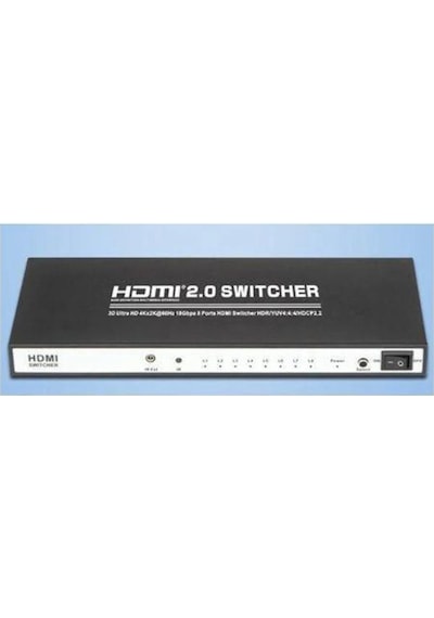 8 port hdmi switcher 8 giriş 1 çıkış hdmi çoklayıcı