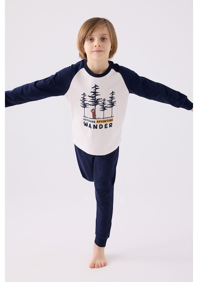 Rolypoly Erkek Çocuk Beyaz Pijama Takımı Rp3450-c-v1