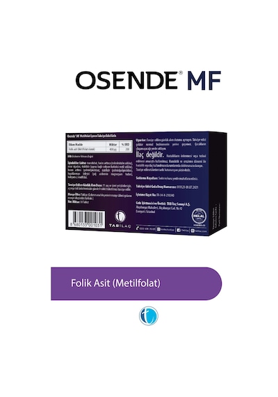 Osende Metilfolat 30 Tablet