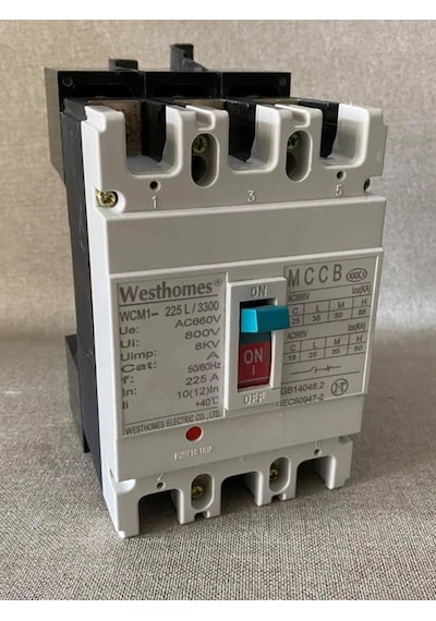Westhomes 225A 8Kv Kaçak Akım Korumalı Şalter Wcm1-225L/3300 Bağl