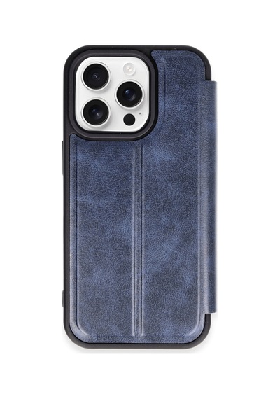 Apple iPhone  Uyumlu,  14 Pro Max Kılıf Flip Cover - Lacivert